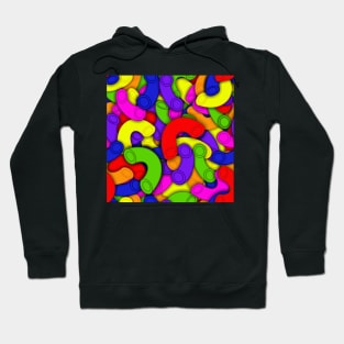 colored noodles, children's craft project Hoodie